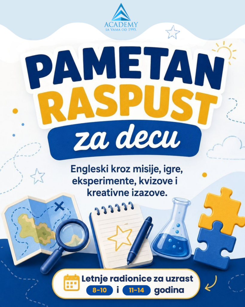 01 Letnje radionice engleskog za decu – Pametan raspust